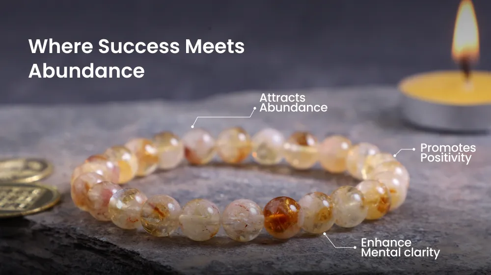 Online Citrine Bracelet 22 Beads